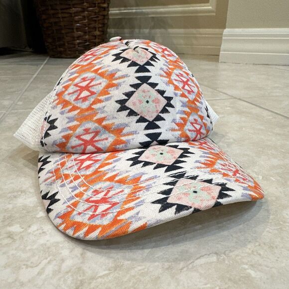 Billabong Unisex‎ Cap Pastel Geometric Mesh Trucker Snapback Baseball Hat - Picture 1 of 6